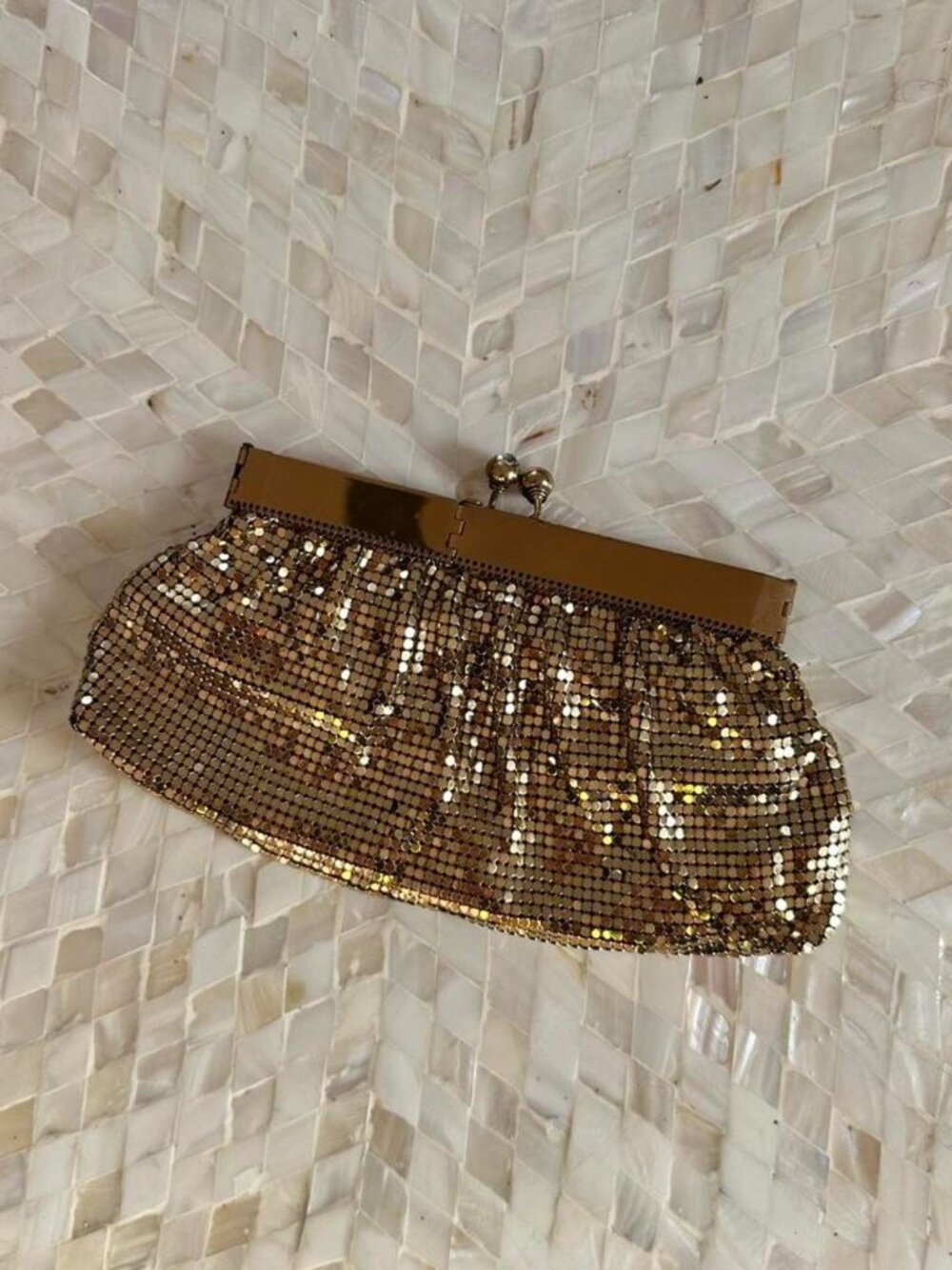 1950s Gold Duramesh Fifth Avenue Clutch